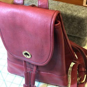 Vintage Coach Leather Backpack